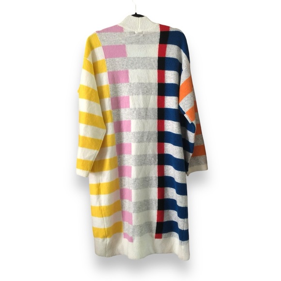 Lego X Target Color Block Stripe Long Cardigan Wool Blend NWT Size Medium - Picture 3 of 7
